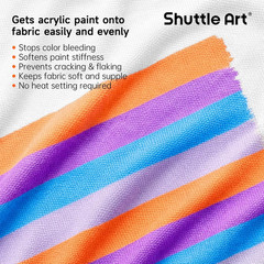 Fabric Medium, 8.45 Oz /250Ml Professional Textile Medium for Fabric Painting, I