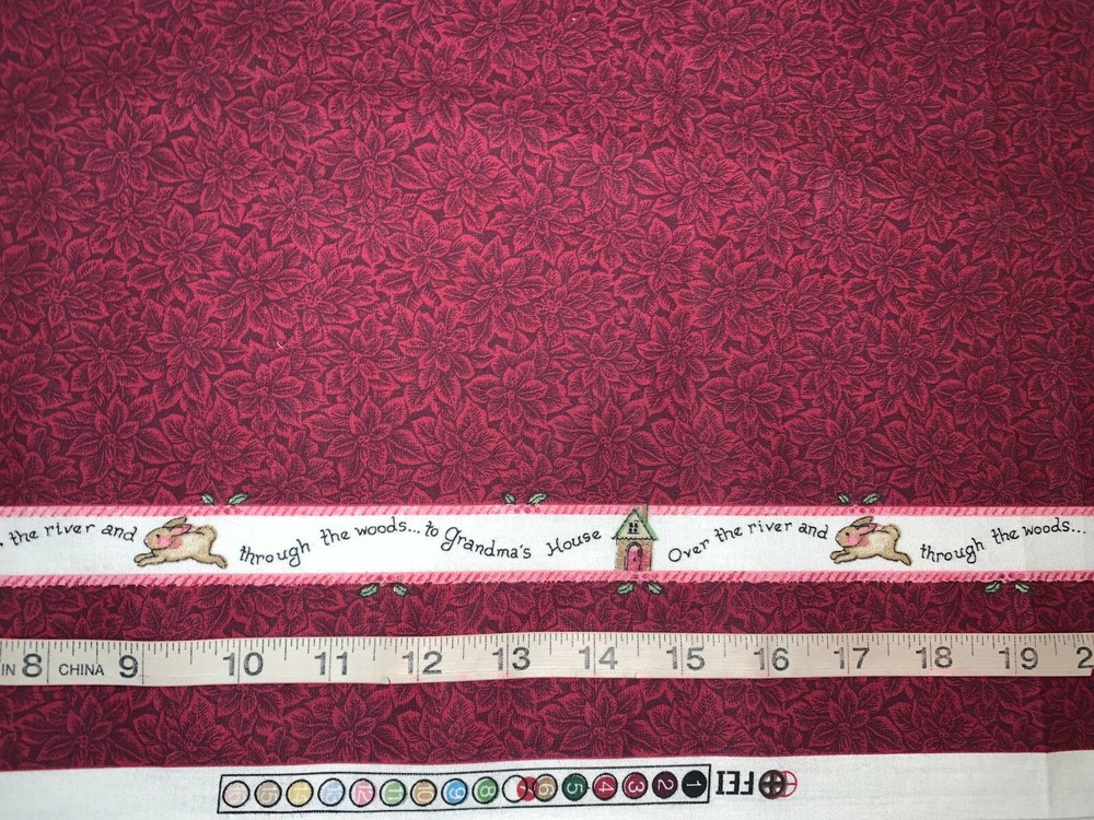 NEW Remnant To Grandma House Christmas Border 1 Yard 12″L By 25″W