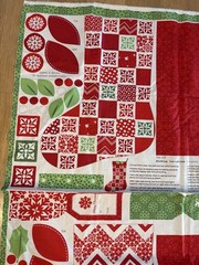 Christmas Fabric Panel – Joy Kate Spain Christmas Stocking Moda Cotton #27121