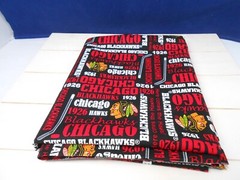 CHICAGO BLACKHAWKS NHL Cotton Fabric 1926 Logo 1 Yard Licensed Sewing Crafts