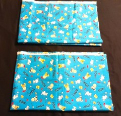 Vintage Peanuts Charlie Brown & Snoopy Baseball POW Fabric NOS 2000