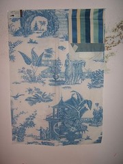 Lee Jofa, Le Paradis Toile, Romantic Toile, 25″ W X 36″ L, Color Blue