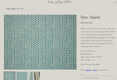 Brook Perdigon SETO — DUSK Gray 100% Linen 1.11 yds x 51.5w Fabric LARGE REMNANT