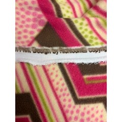Chevron and dotted fleece fabric – Sold by 1/2 yard