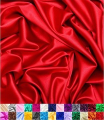 Elegant 60″ Red Satin Fabric Roll – Versatile for Upholstery and DIY Crafts