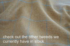Luxury Tweed material by the metre plain dark forest green – fabric yard