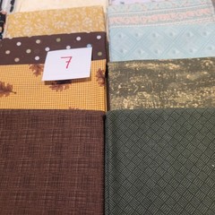 LOT OF 15 FAT QUARTERS COTTON FABRIC ASSTD COLORS & DESIGNS lot 7