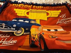Fabric Handmade Cars Fleece Tied Double Blanket 36 L X 48 W Multicolor