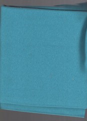 1 yard fabric ribbing turquoise blue 50% cotton 50% polyester 38″ wide