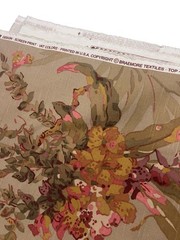 Braemore Upholstery Drapery Fabric 1 yd Watercolor Floral Botanical Cottage New
