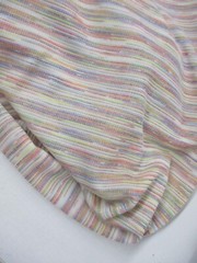 Vintage Poly Knit Multicolor Striped Fabric – 60″ Wide x 1.8 Yards – 70/80’s
