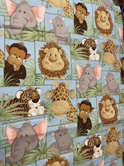 2014 PATTY REED FOR FABRIC TRADITIONS NTT INC “JUNGLE BABIES” 1.5YD X 44″ WIDE