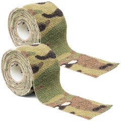 Heavy Duty Camo Form Wrap, Adds Grip, Multicam, 2″x144″, 2Pk