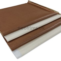 FAUX LEATHER PU Aertex Eyelet Fabric Fat Square,Stretch Soft Material Neotrims