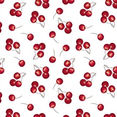 LUMIN – White Owl Textiles – Patchwork Picnic by Susan Winget – Cherries –