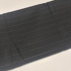 Black White Pinstripe Wool Fabric 2.5 Yds 60″ Wide Suiting Tailoring Cloth