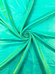 Iridescent Liquid Dupioni Fabric 58″ Wide Lightweight Material Green/Blue
