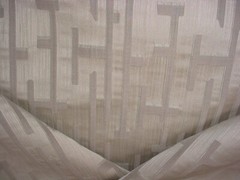 6-1/4 Scalamandre SC00126969 Tableau Silver Mauve Silk Lattice Upholstery Fabric