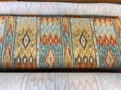 Designer Geometric Print, 100% linen, 7.5oz., 255gsm, BTY, Swatch Available