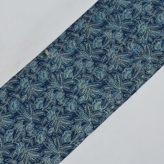 By The Yard Indian Hand Block Indigo Print Pure Cotton Running Craft Blue Fabric