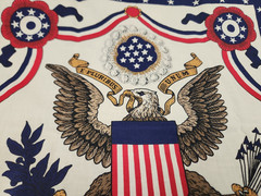 36×45 panel 100% cotton E Pluribus Unum Fabric Patriotic American Eagle Liberty