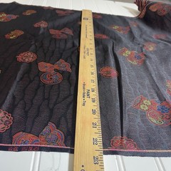 SILK Black-Purple, FABRIC 6 Yard x 22 Inches Wide or 216 Inches x 22 Wide