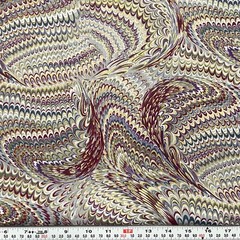 Vintage Hi-Fashion Metallic Gold Accents Cotton Fabric by the HALF YARD 18 x 44