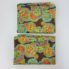 Lot 2 Pieces 145×46″ & 138×46″ 7 yds total Woven Poly Colorful Mandala Fabric