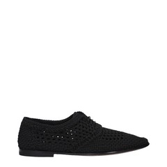 Dolce & Gabbana Black Fabric Oxfords And Derbies
