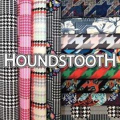 Houndstooth Home Decor Fabric Polyester 62″ W Sold by the Yard