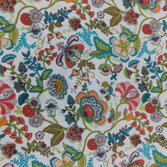 CraftsFabrics 8Pcs Floral Precut Fabric Square Sheets for Quilting, Crafting