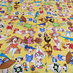 Bathing Beauties 2005 by Loralie Harris for Loralie Design Size 44×38″ 1 Yard