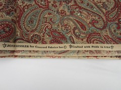 Quilt Fabric 100% Cotton Joan Kessler for Concord Paisley 2 yd 20″ One Piece