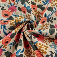 Cotton and Steel Floral Canvas Fabric by Rifle Paper Co NEW Sold by the Yard