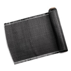 300cm x 20cm Real Carbon Fiber Fabric Cloth Roll 3k 200gsm 2×2 Twill Weave Black