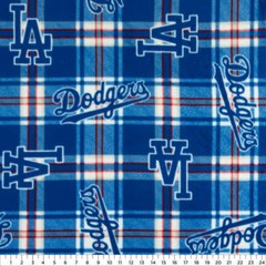 MLB Los Angeles Dodgers LA 3/4 Yard Pre-Cut Fleece Fabric