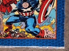 Camelot Fabrics Marvel Captain America Madbomb Fabric Panel 13020308P 35×43 in