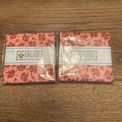 Riley Blake Calico Lori Holt 5 Inch Stacker 42pc Cotton Fabric Charm Pack 2pk