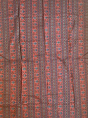 Vintage JINNY BEYER for Mr. RJR Fabric Cotton Quilt BORDER STRIPE RED 1.5 Yds Vt
