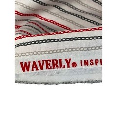 Waverly Inspirations Chain Line Stripe Cotton Fabric 36″ x 50″