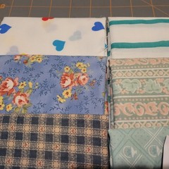 LOT OF 15 FAT QUARTERS COTTON FABRIC ASSTD COLORS & DESIGNS lot 13