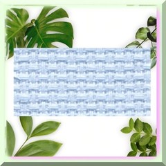 Blue Cross Stitch Fabric 15×18 Inches