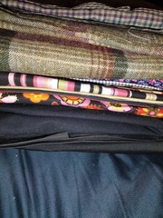 Big Lot Of Craft Fabric 6 Pounds Pieces & Remnants Various Colors Patterns