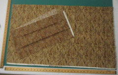 Cotton Quilt Fabric Lot of 2 Remnant Pieces Hoffman Kaleidoscope Brown Swirls