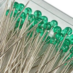 Silver Sharp Quilting Pins 100 Pack Fine Tip 48mm Perfect for Fabric Projects