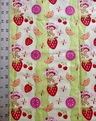 Strawberry Shortcake Citrus Fruits Cotton Fabric – BTFQ: 18” x 22”