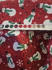 Joann Exclusive Snowmen Christmas Cotton Fabric 2.5 Yards Long