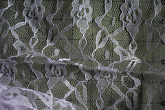LAVENDER FLORAL LACE 100% POLYESTER FABRIC 36X58 INCHES
