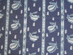 Lisa Fine’s DESIREE woven Performance fabric indigo stripe 77″L x55″ wide