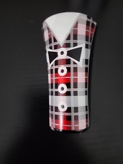 Epic Positively Plaid Plaid Tuxedo Hand Painted